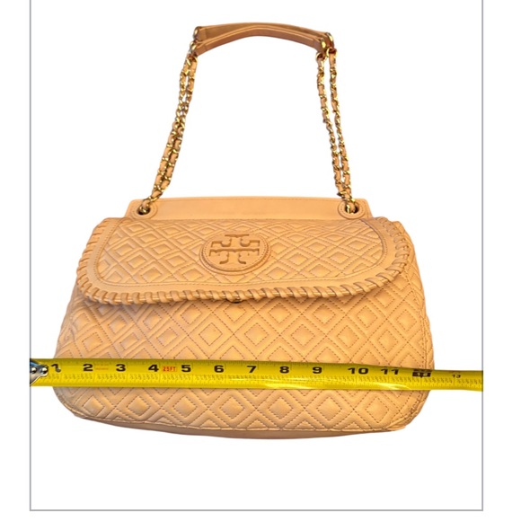 Tory Burch Quilted Leather Marion Shoulder Bag in Blush - Picture 5 of 14